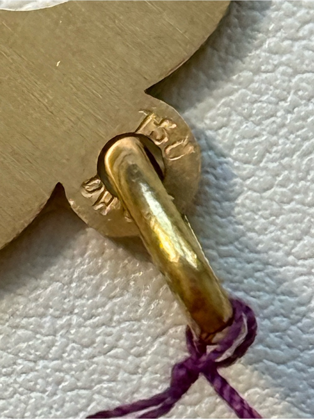Vintage 18k gold open heart pendant charm marked 750 - Picture 4 of 6